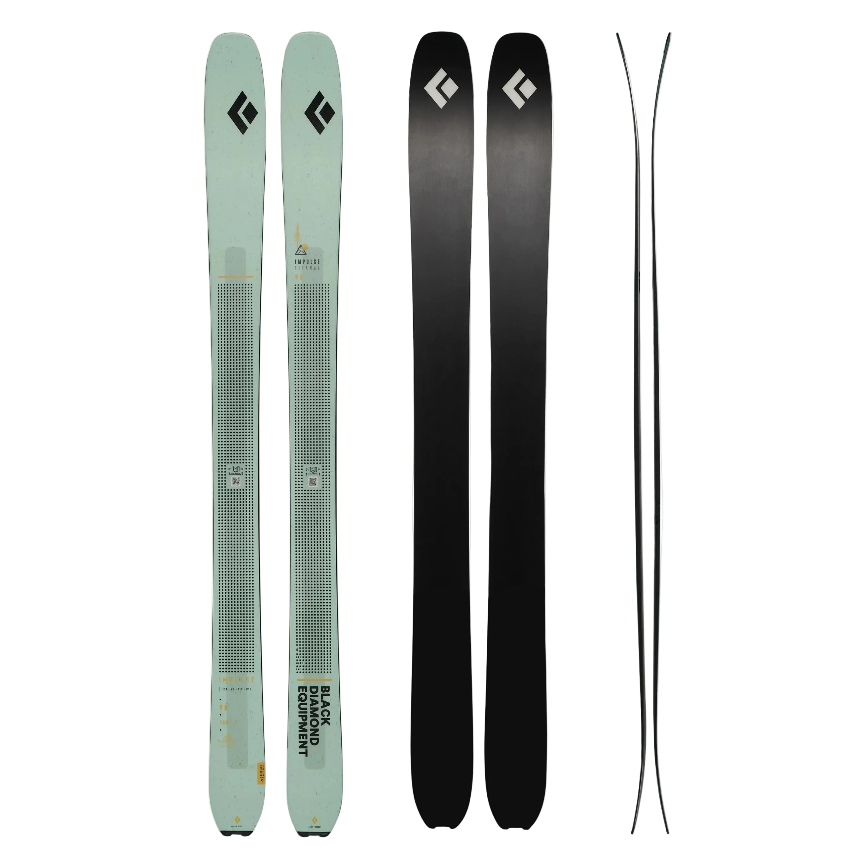 Black Diamond W Impulse Ti 98 Skis Skis - Touring Skis - Freeride - Womens Black Diamond 161