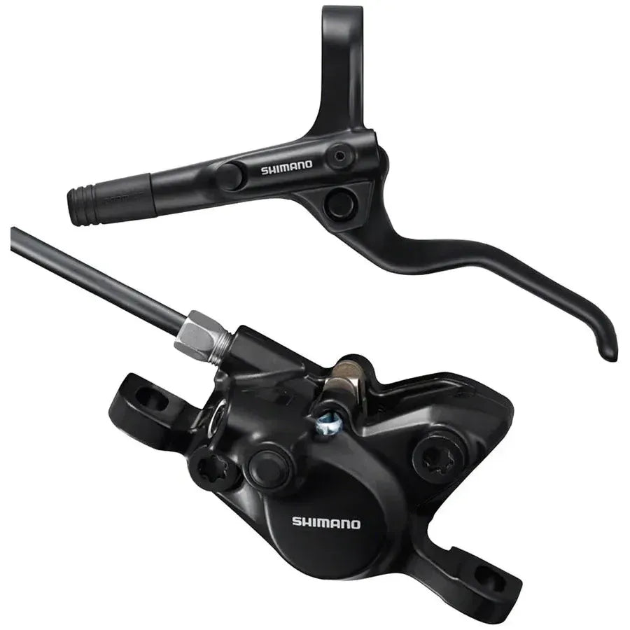 Shimano BR-MT200 Disc Brake and BL-MT201 Lever - Front, Hydraulic, 2-Piston, Post Mount, Black Cycling Parts - Brake - Brake Lever Shimano
