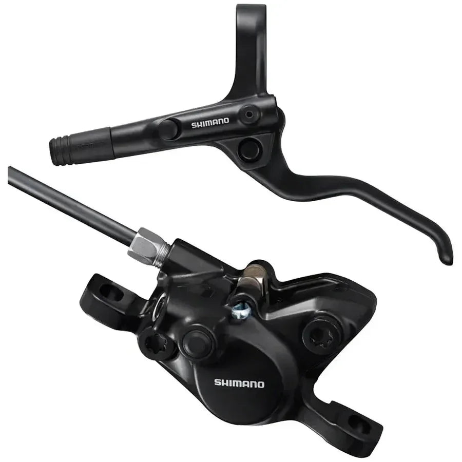 Shimano BR-MT200 Disc Brake and BL-MT201 Lever - Front, Hydraulic, 2-Piston, Post Mount, Black Cycling Parts - Brake - Brake Lever Shimano