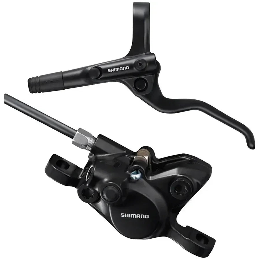 Shimano BR-MT200 Disc Brake and BL-MT201 Lever - Front, Hydraulic, 2-Piston, Post Mount, Black Cycling Parts - Brake - Brake Lever Shimano