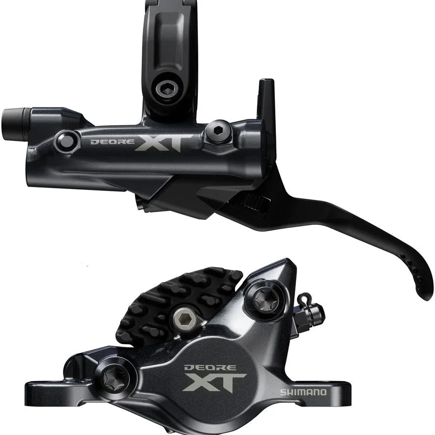Shimano Deore XT M8200 Disc Brake and Lever - Left/Front, Post Mount, 2-Piston Caliper, SM-BH90-SBM Hose, Fin Metal Pads, Black Cycling Parts - Brake - Disc Brake Shimano Default Title