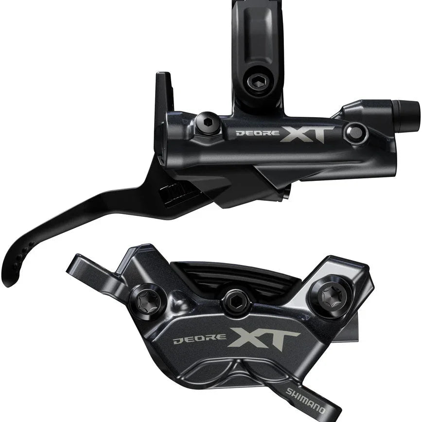 Shimano DISC BRAKE ASSEMBLED SET/J-kit, DEORE XT, BL-M8200(R), BR-M8200(R), W/O ADAPTER, METAL PAD(W/FIN), 1700MM HOSE (SM-BH90-SBM BLACK), W/CONNECTER INSERT Cycling Parts - Brake - Disc Brake Shimano Default Title