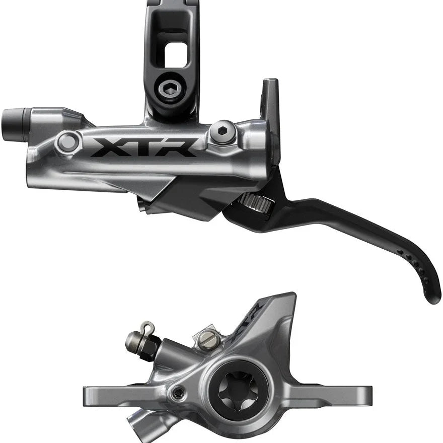 Shimano XTR BR-M9200 Disc Brake and BL-M9220 Lever - Left/Front, Post Mount, 2-Piston Caliper, SM-BH90-SS Hose, Metal Pads, Gray Cycling Parts - Brake - Disc Brake Shimano Default Title