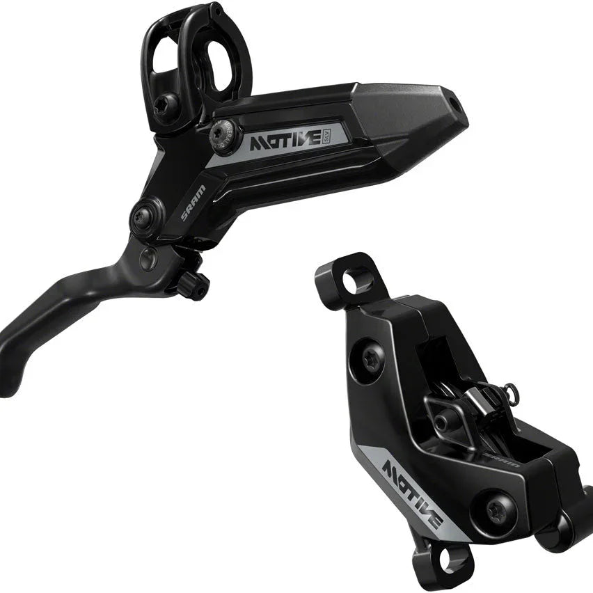SRAM Motive Silver Disc Brake and Lever - Rear or Front, 2000mm Hose, Post Mount, 4-Piston, Aluminum Lever, Black, A2 Cycling Parts - Brake - Brake Lever SRAM Default Title