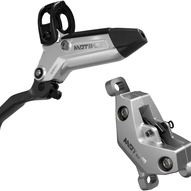 SRAM Motive Ultimate Disc Brake and Lever - Rear or Front, 2000mm Hose, Post Mount, 4-Piston, Alum Lever Body, Carbon Blade, Blk/Sil, A1 Cycling Parts - Brake - Brake Lever SRAM Default Title