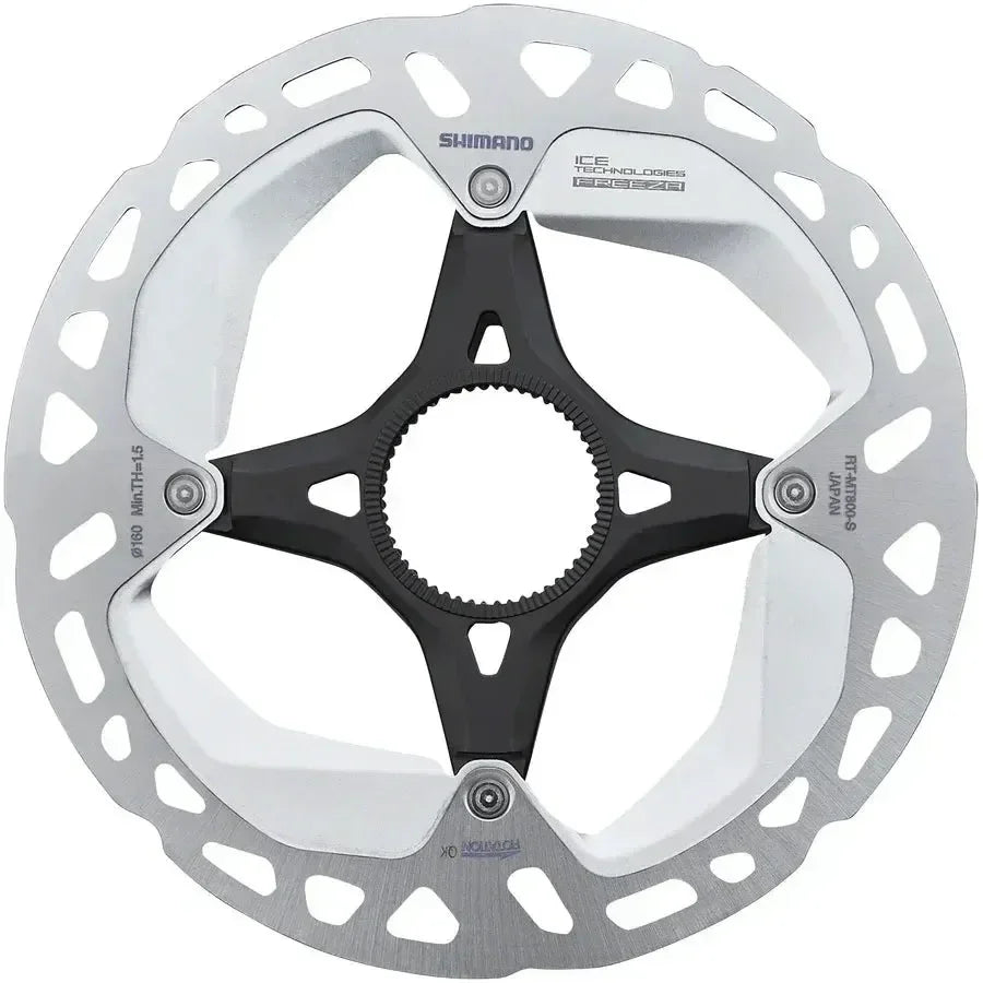 Shimano Deore XT RT-MT800-S Disc Brake Rotor with External Lockring - 160mm, Center Lock, Silver/Black Cycling Parts - Brake - Disc Brake Rotors Shimano