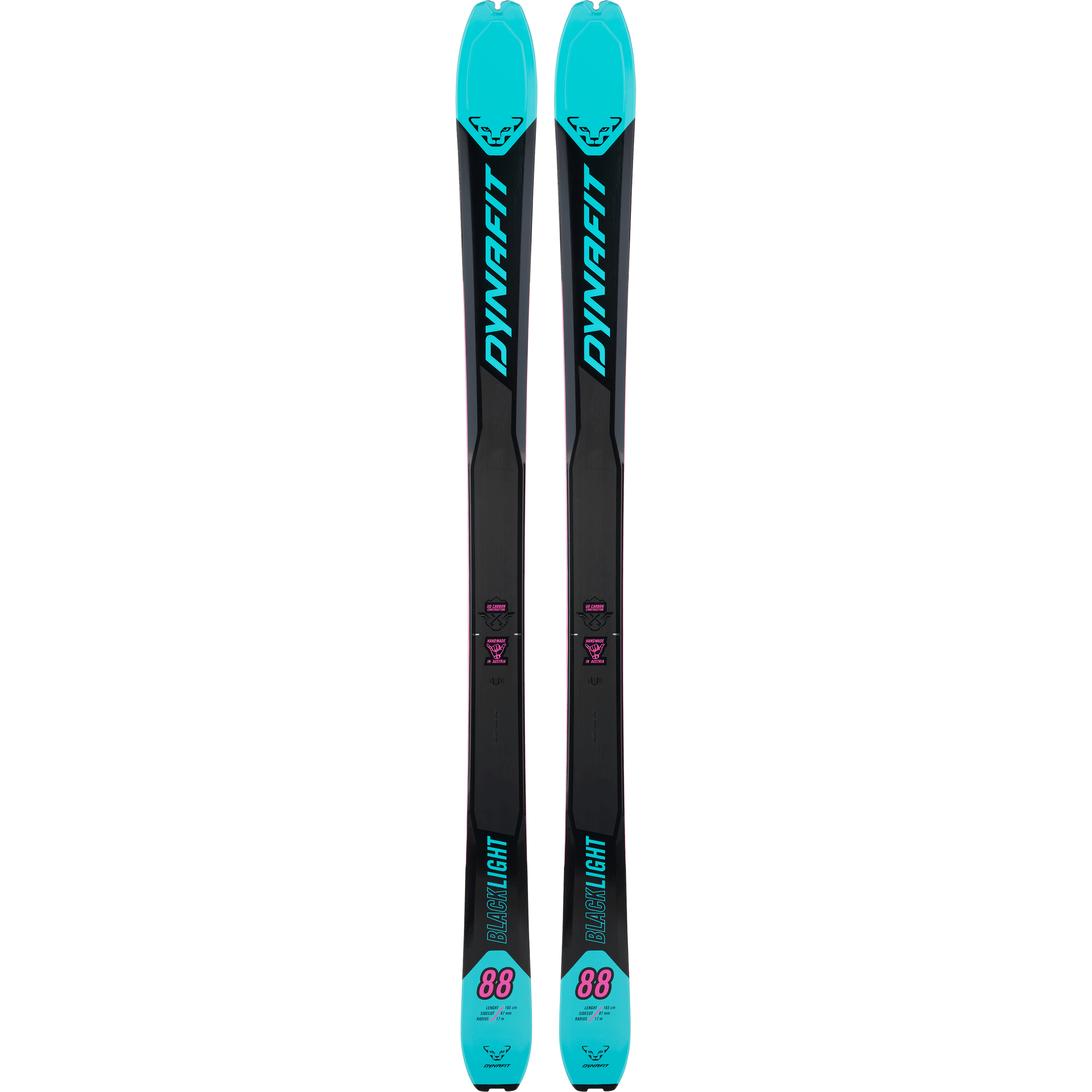 Dynafit W Blacklight 88 Touring Ski Skis - Touring Skis - Ski Mountaineering - Womens Dynafit 151 Silvretta Blue/Carbon Black