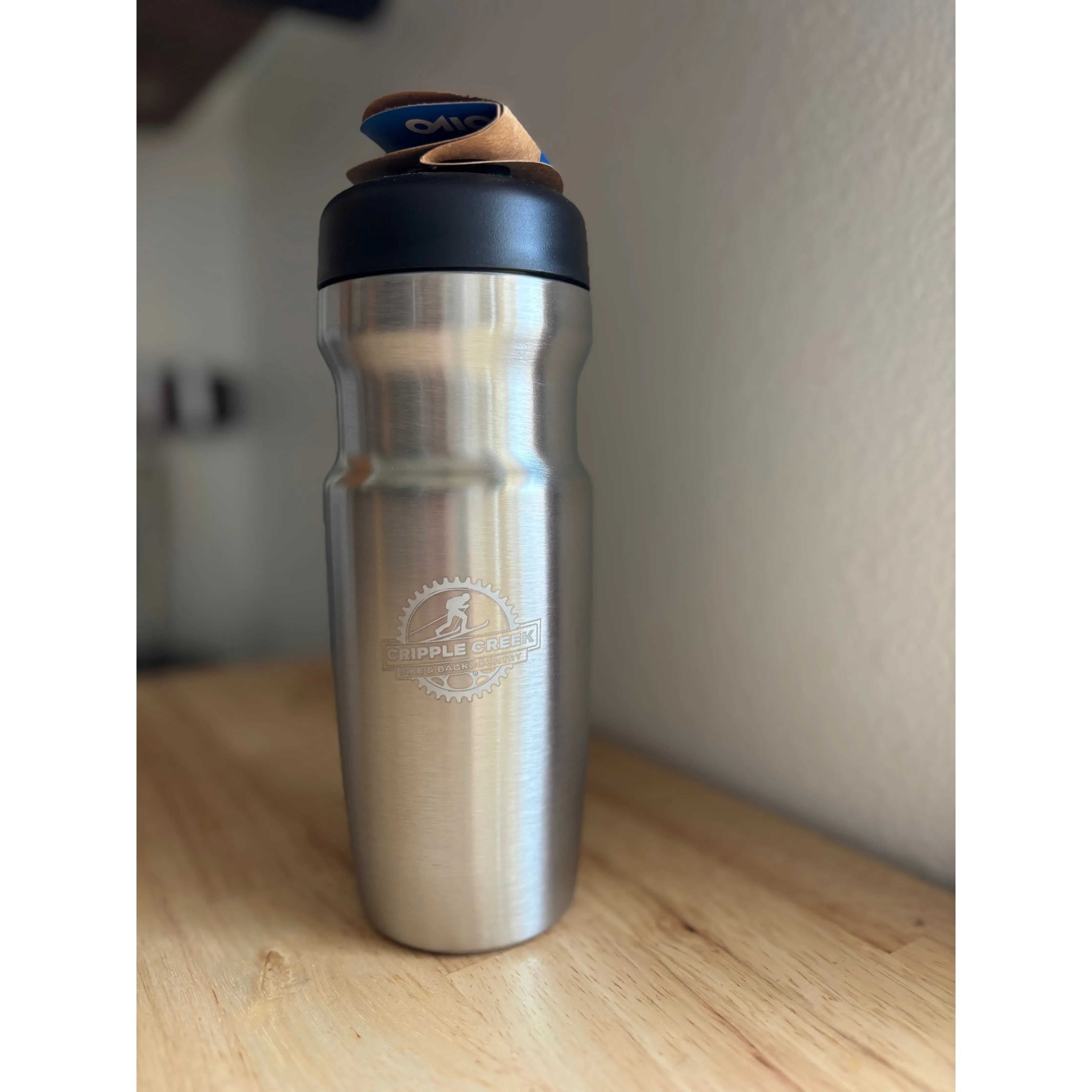 Cripple Creek 17 oz Insulated Bivo Bottle Raw Silver Merch Bivo