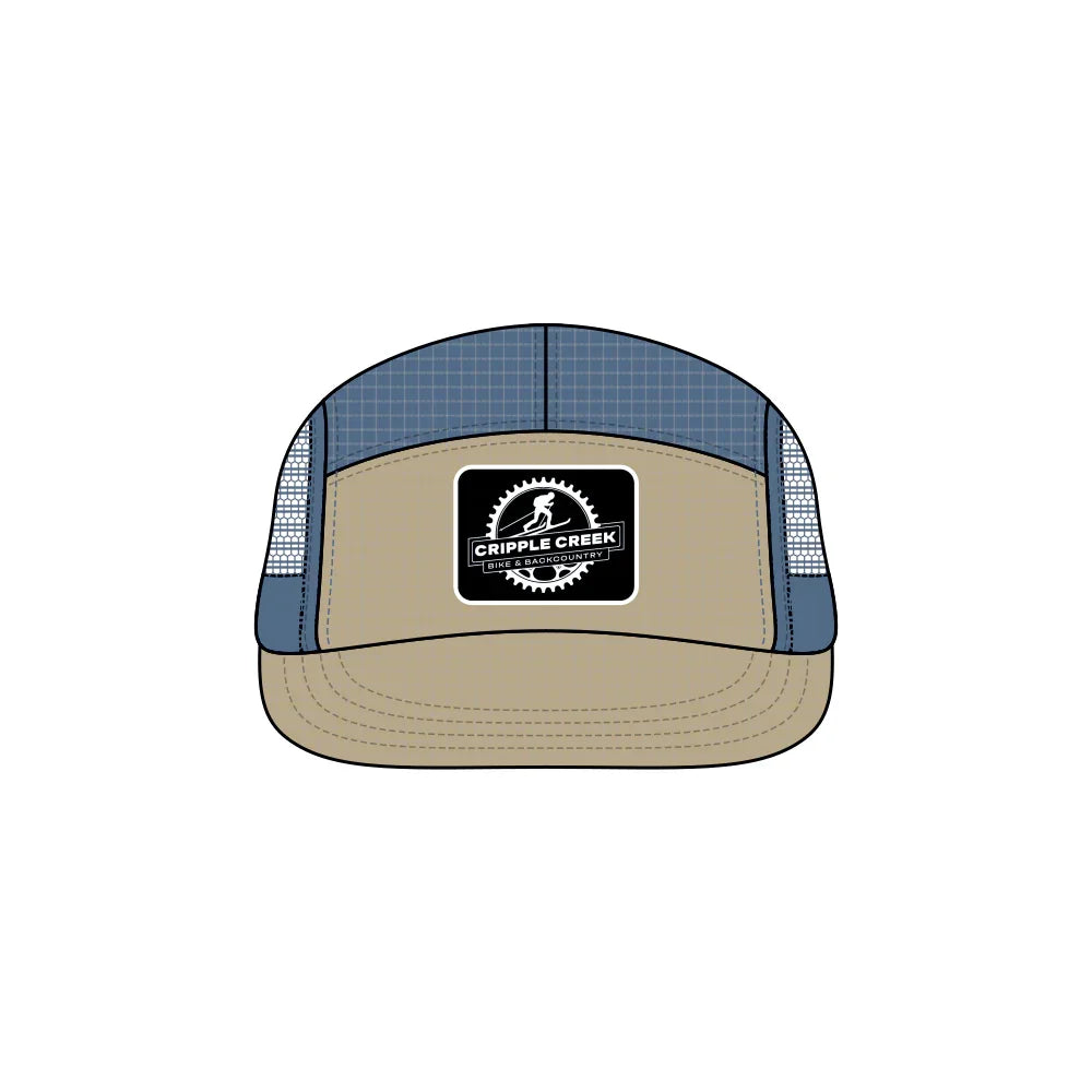 CCBC Runner Hat Merch Cripple Creek Backcountry Blue/Khaki