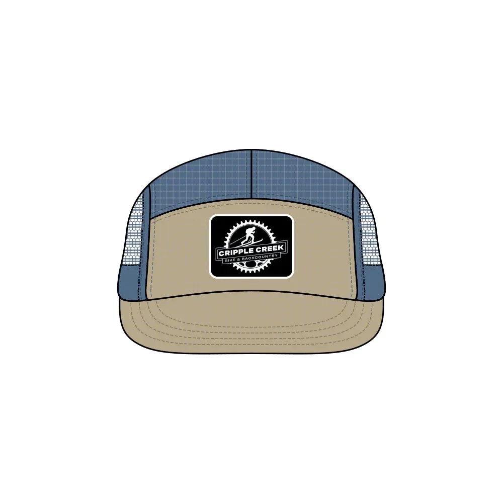 CCBC Runner Hat Merch Cripple Creek Backcountry Blue/Khaki