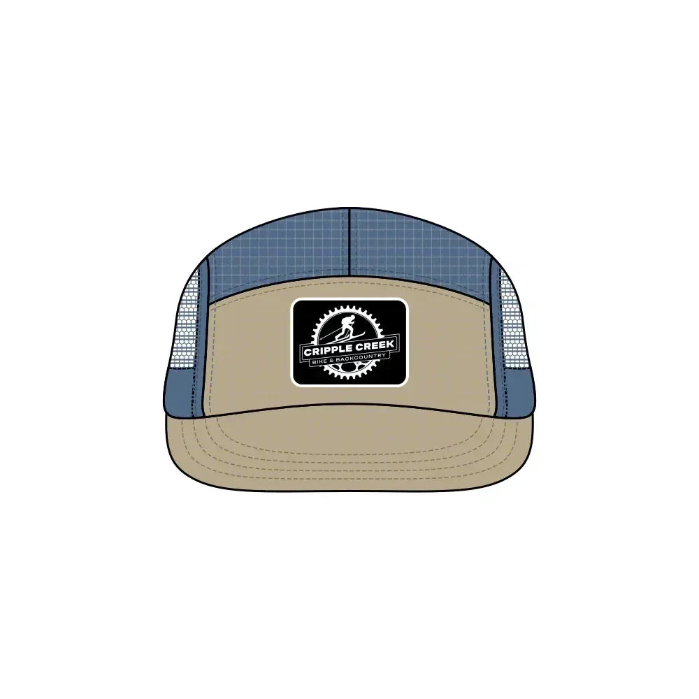 CCBC Runner Hat Merch Cripple Creek Backcountry Blue/Khaki