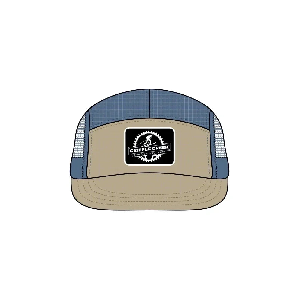 CCBC Runner Hat Merch Cripple Creek Backcountry Blue/Khaki