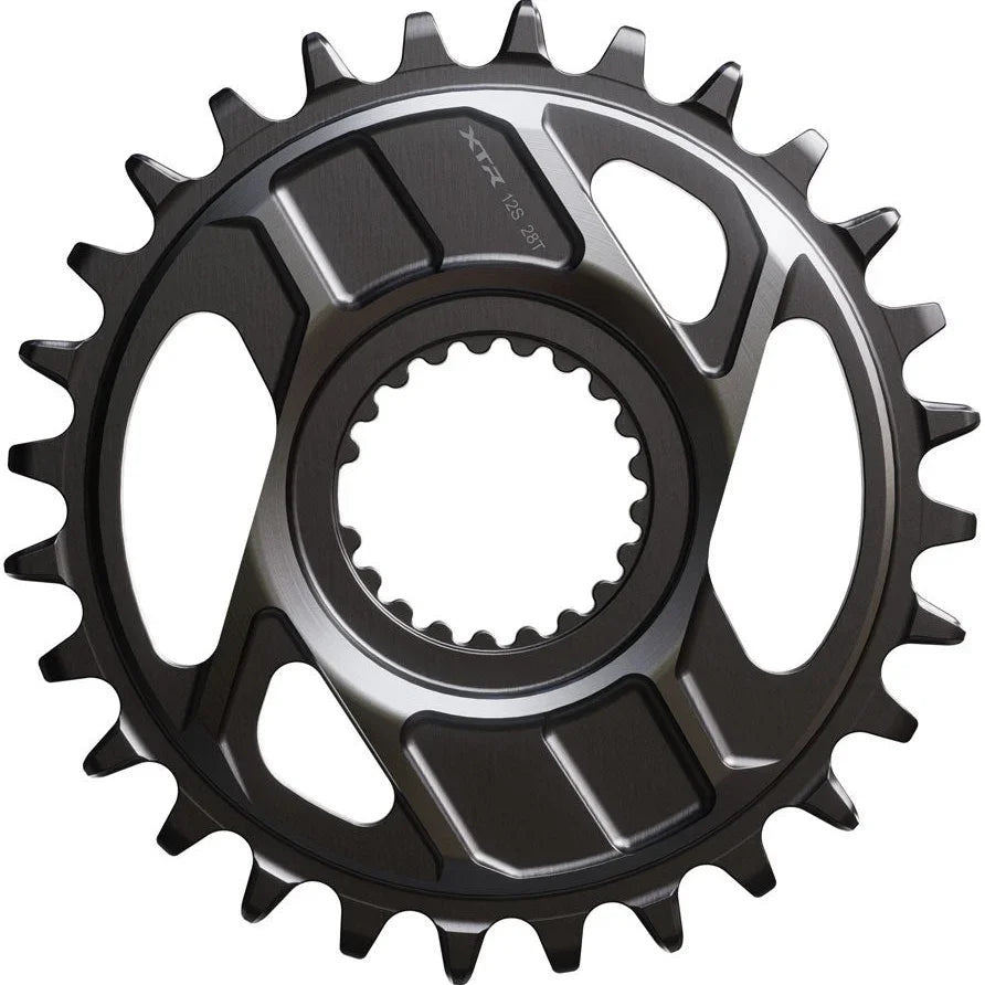 Shimano XTR SM-CRM96 1x Direct Mount Chainring - 28t, Shimano Direct Mount, For 12-Speed HG+ Chain, Fits M9200 and M9220 Crank, Dark Gray Cycling Parts - Chainring Shimano Default Title