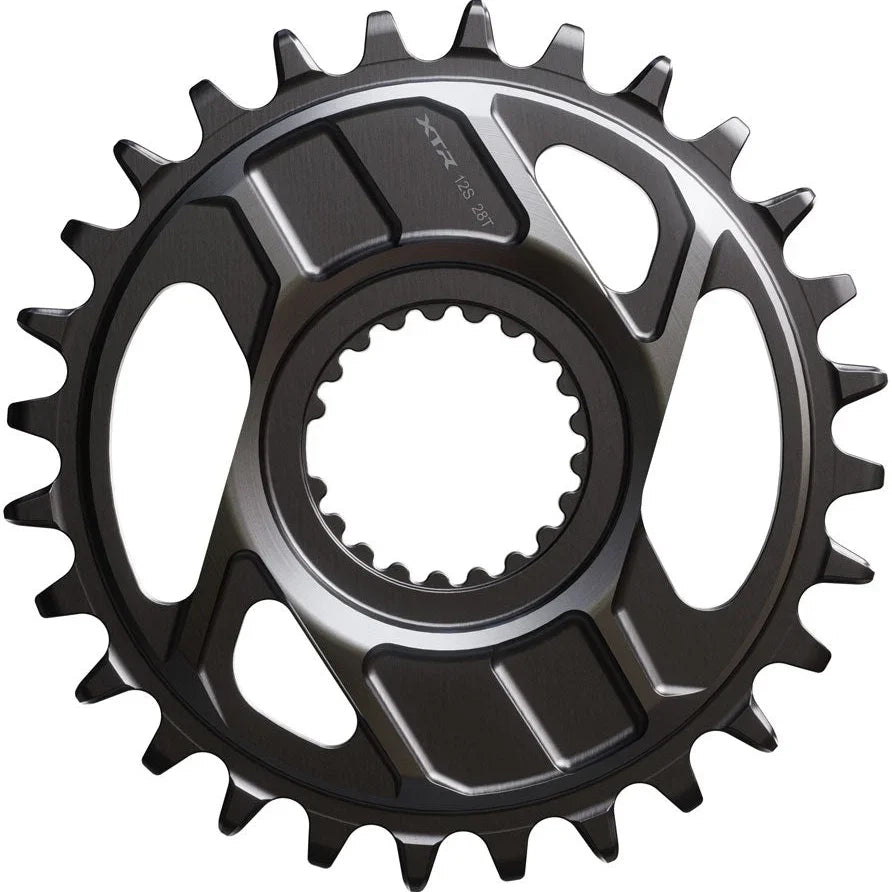 Shimano XTR SM-CRM96 1x Direct Mount Chainring - 28t, Shimano Direct Mount, For 12-Speed HG+ Chain, Fits M9200 and M9220 Crank, Dark Gray Cycling Parts - Chainring Shimano Default Title