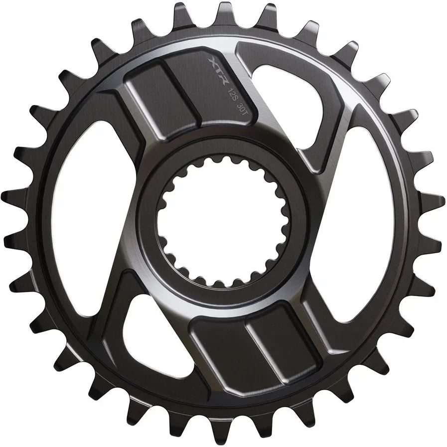 Shimano XTR SM-CRM96 1x Direct Mount Chainring - 30t, Shimano Direct Mount, For 12-Speed HG+ Chain, Fits M9200 and M9220 Crank, Dark Gray Cycling Parts - Chainring Shimano Default Title