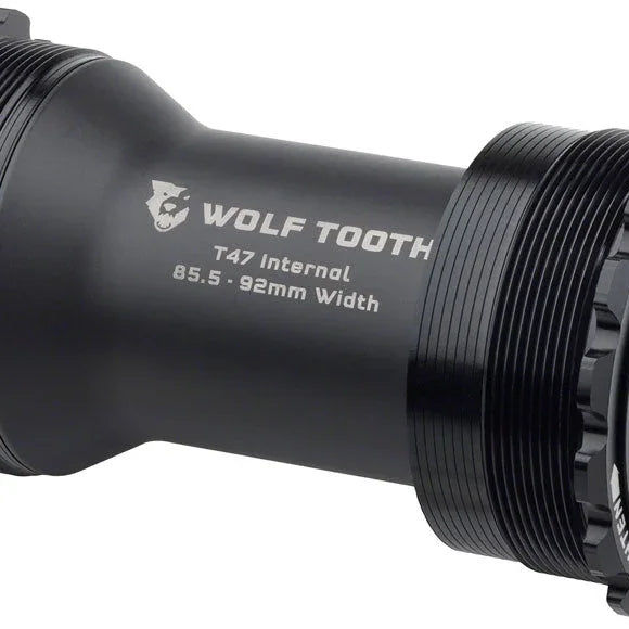 Wolf Tooth Bottom Bracket - T47 Inboard, 85.5/92mm, For 29mm Spindle, Black Cycling Parts - Bottom Bracket Wolf Tooth Default Title