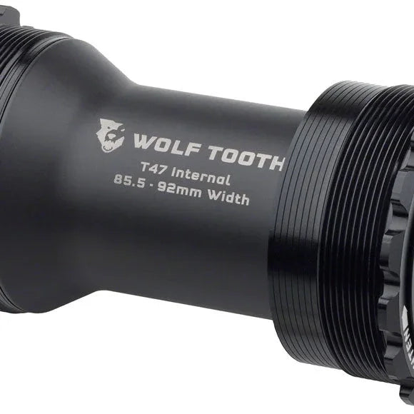 Wolf Tooth Bottom Bracket - T47 Inboard, 85.5/92mm, For 29mm Spindle, Black Cycling Parts - Bottom Bracket Wolf Tooth Default Title