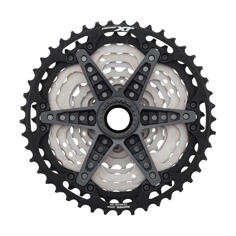 Shimano XT CS-M8100 Cassette - 12-Speed, 10-51t, Silver/Black, Micro Spline Cycling Parts - Cassette Shimano