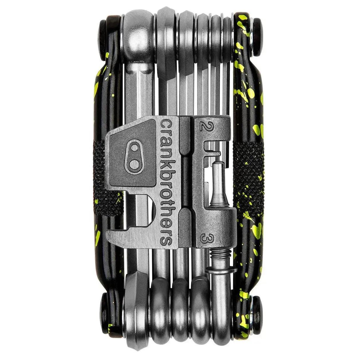 Crank Brothers Multi 17 Tool Cycling Accessories - Tools Crankbrothers Splatter Paint Lime Green