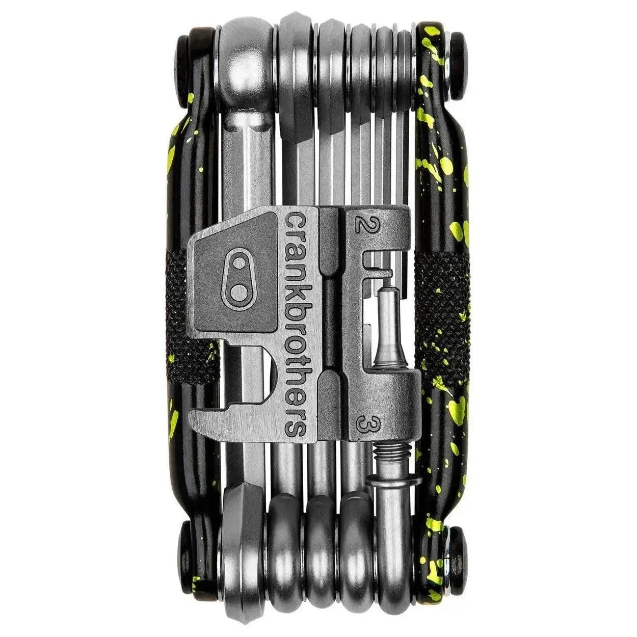 Crank Brothers Multi 17 Tool Cycling Accessories - Tools Crankbrothers Splatter Paint Lime Green