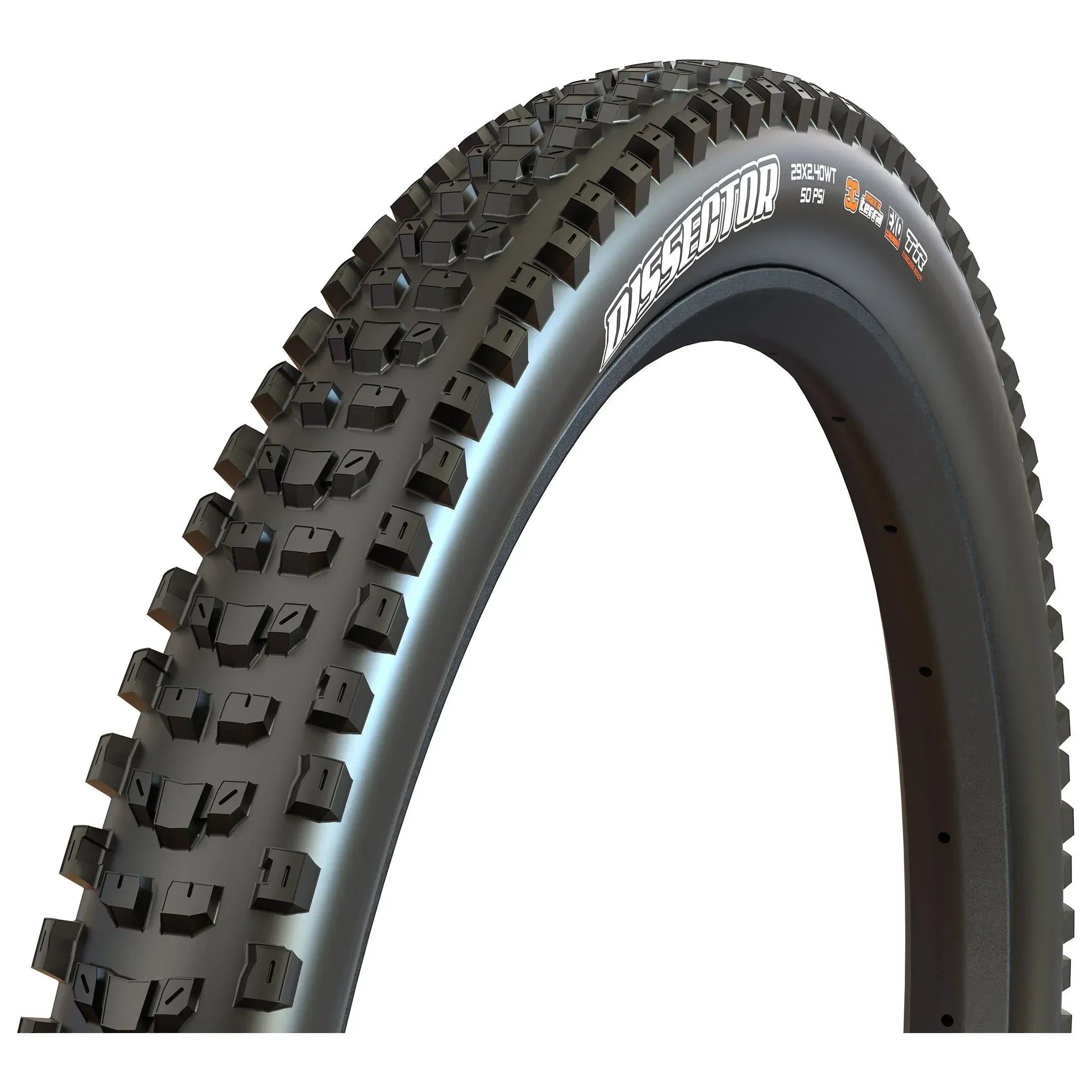 Maxxis Dissector 29x2.4 TR 3C Maxx Terra WT 60TPI Tires and Tubes - Mountain Tires - 29" Maxxis