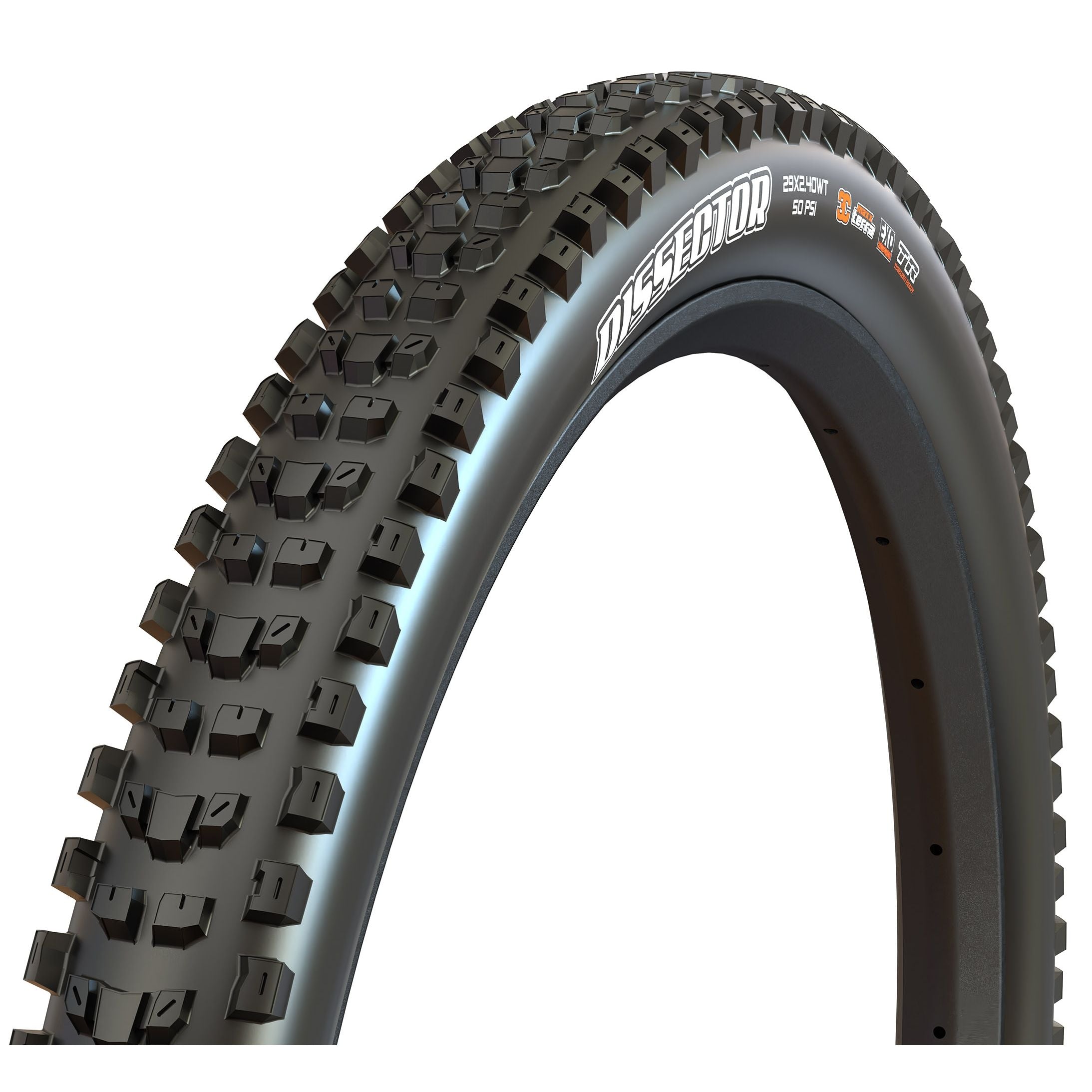 Maxxis Dissector Tire - 29 x 2.4, Tubeless, Folding, Black, 3C MaxxGrip, DH, Wide Trail Tires and Tubes - Mountain Tires - 29" Maxxis