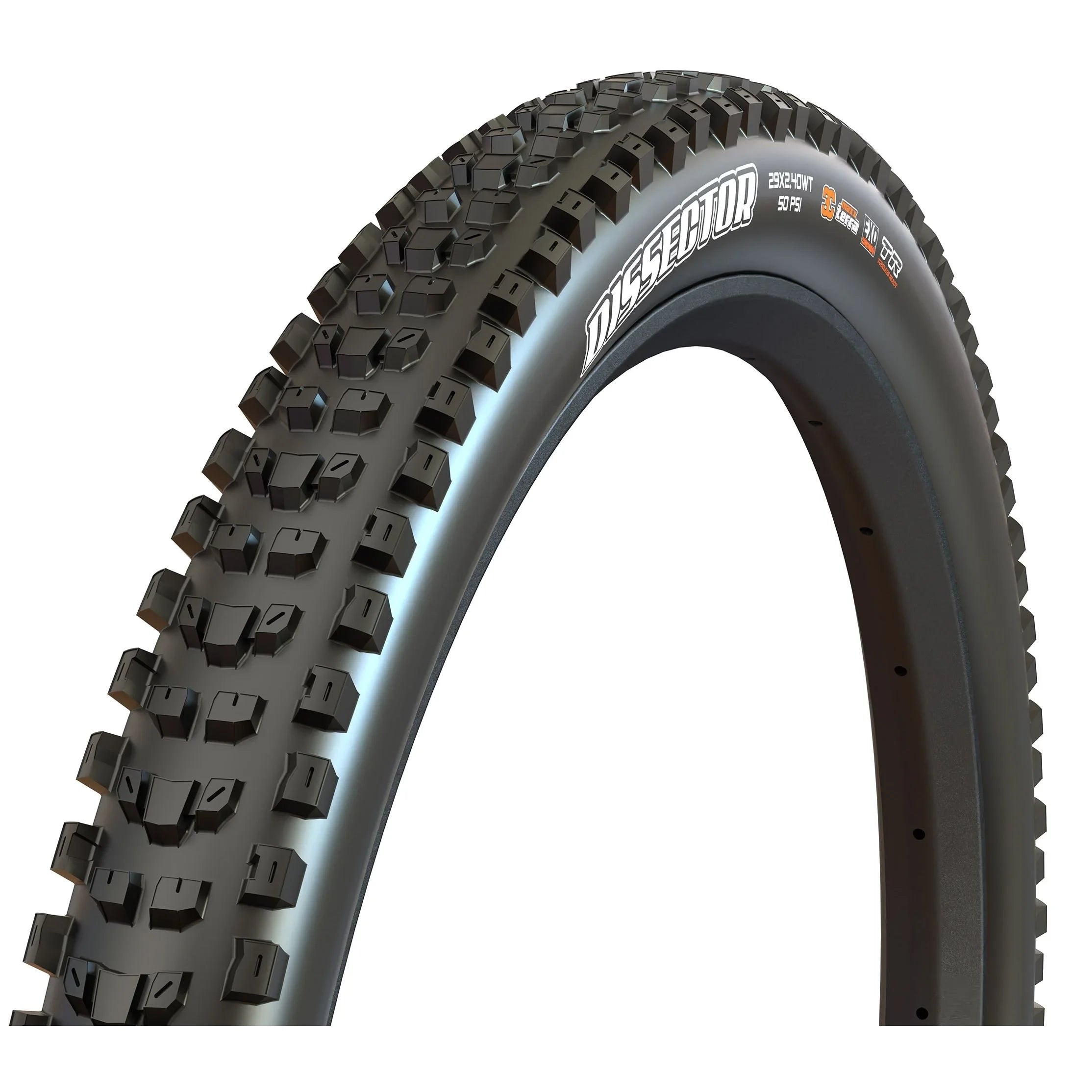 Maxxis Dissector Tire - 29 x 2.4, Tubeless, Folding, Black, 3C MaxxGrip, DH, Wide Trail Tires and Tubes - Mountain Tires - 29" Maxxis