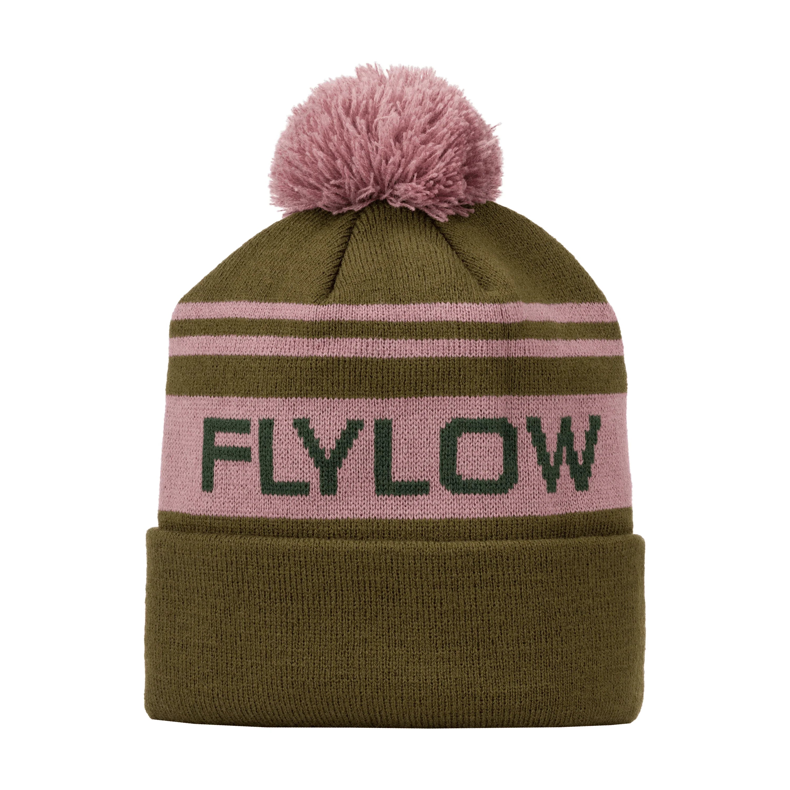 Flylow OG Pom Beanie Winter Apparel - Hats and Beanies Flylow Capers/Dusty Iris