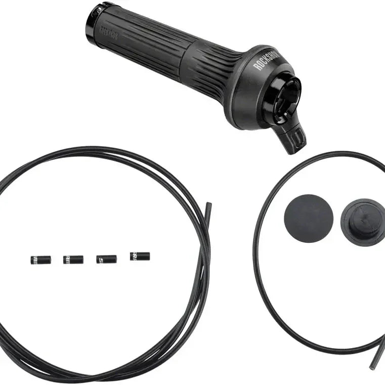 RockShox Twistloc Full Sprint Remote - 2 Position, Left and Right Grips, 1250 mm Rear Shock Cable Housing, B1 Cycling Parts - Grips-Bar Tape RockShox