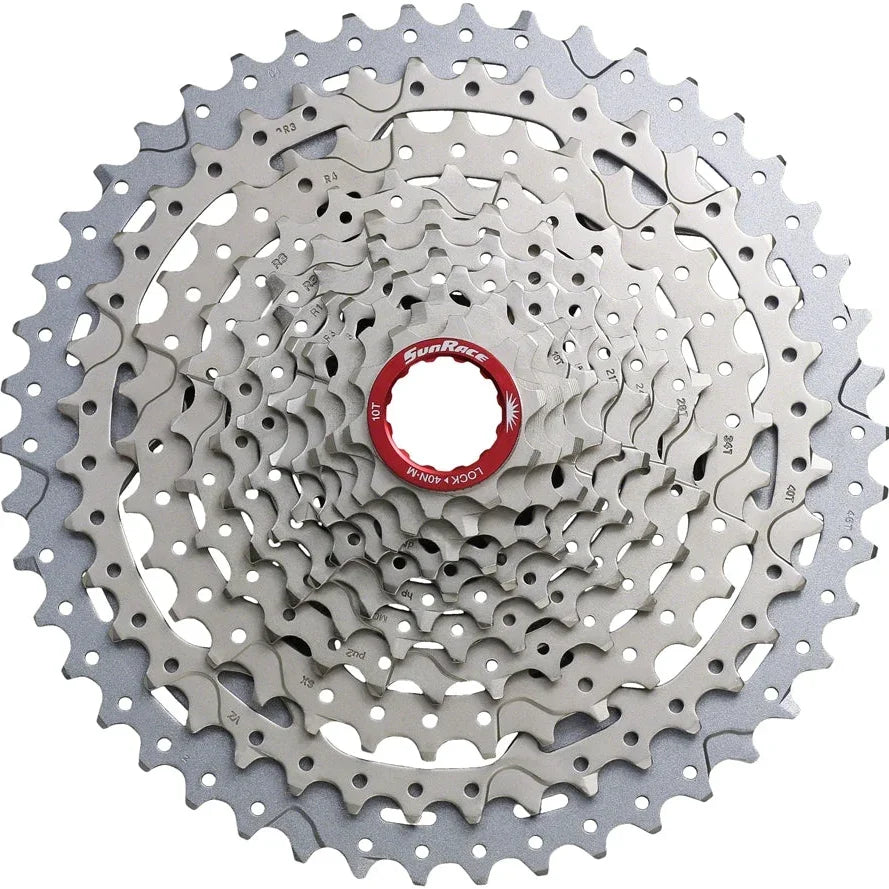 SunRace CSMX9X Cassette - 11-Speed, 10-46t, Metallic Silver, For XD Driver Body Cycling Parts - Cassette SunRace Default Title