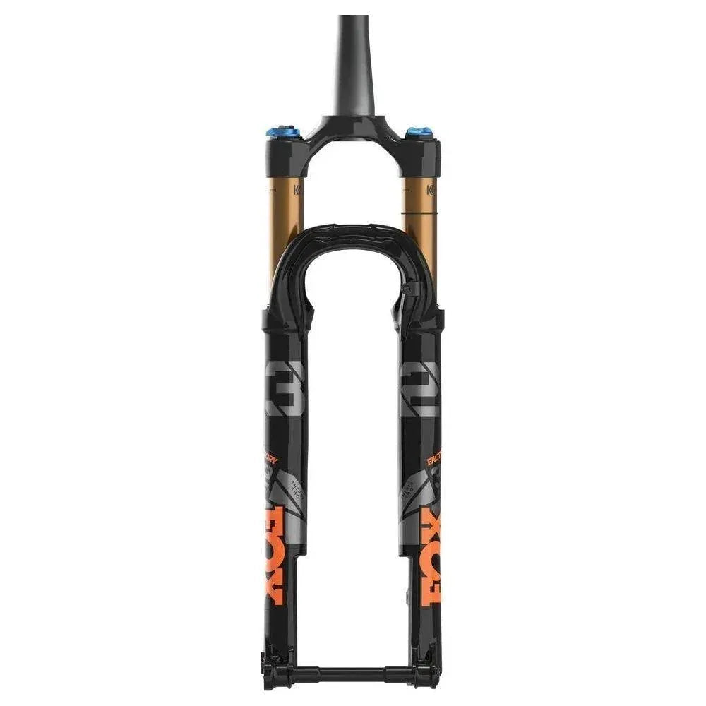 Fox 21 32 K FLOAT SC 29in F-S 100 FIT4 Psh-Unlk 2pos Shiny Blk Org/Glsblk Logo Kabolt 110 1.5 T- 44mm Rake Cycling Parts - Fork Fox