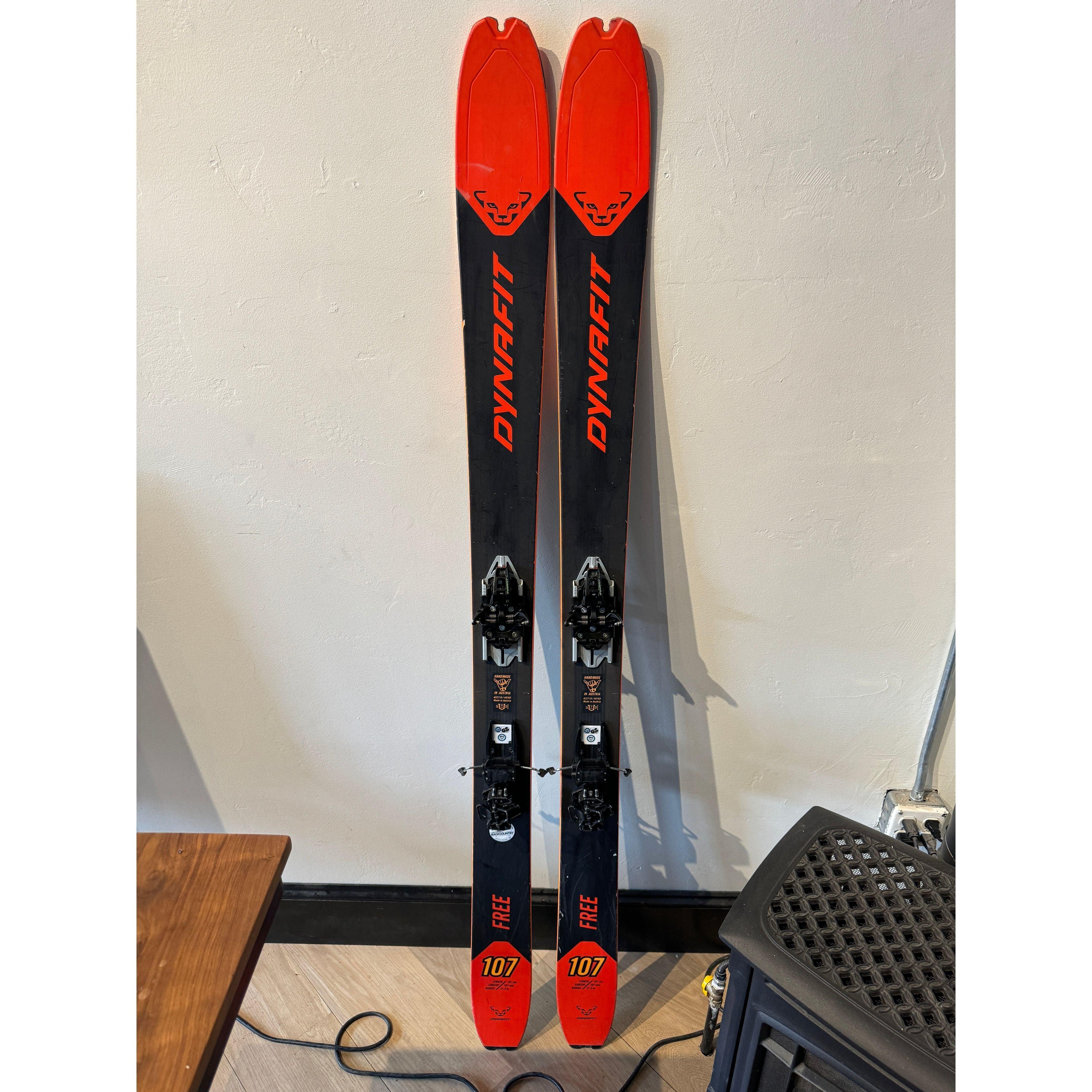 Used Dynafit Free 107 181 W/ Rotation and Precut Skins Used Gear - Used Skis Cripple Creek Backcountry