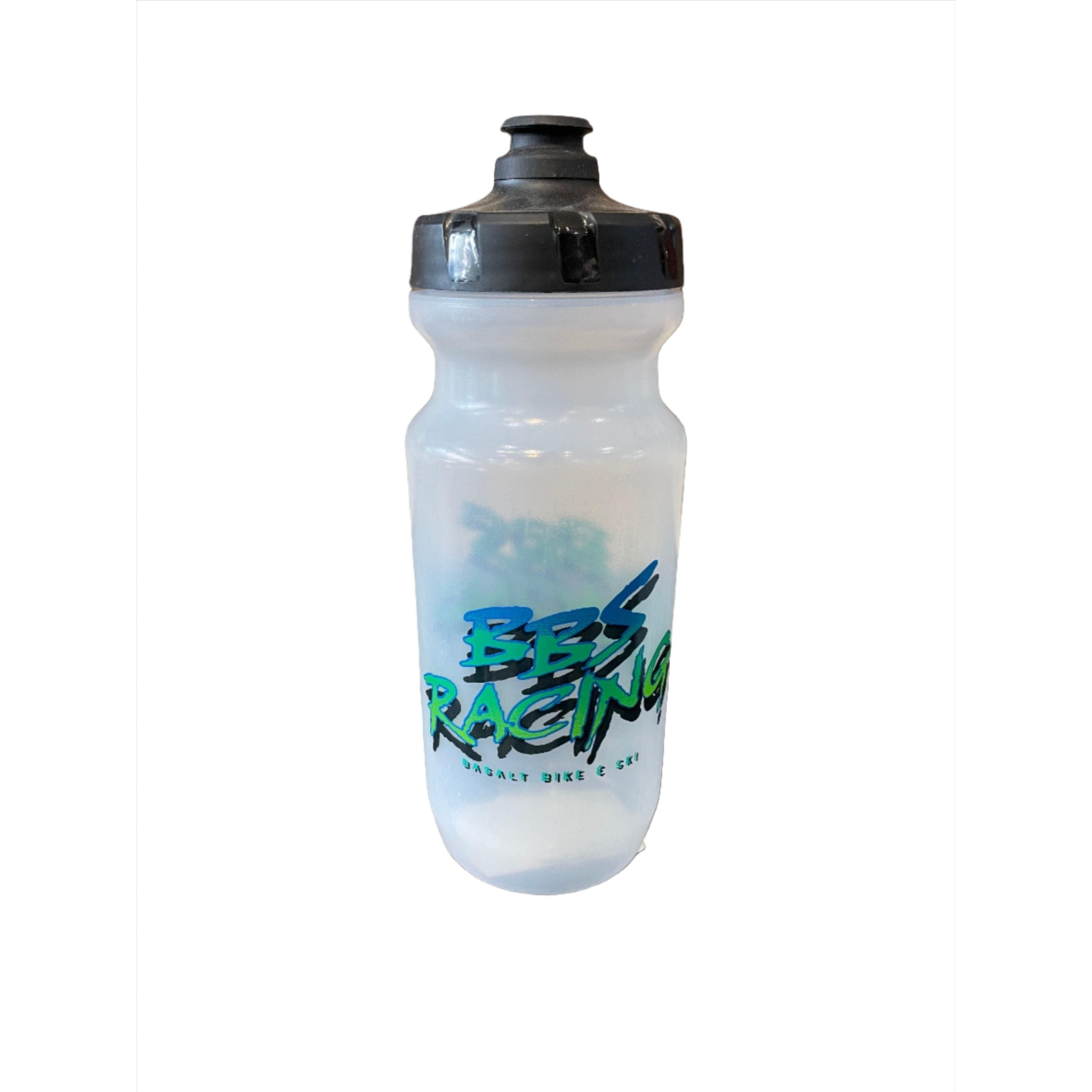 BBS "Racing" Clear Water Bottle Small 21oz Merch Basalt Bike & Ski