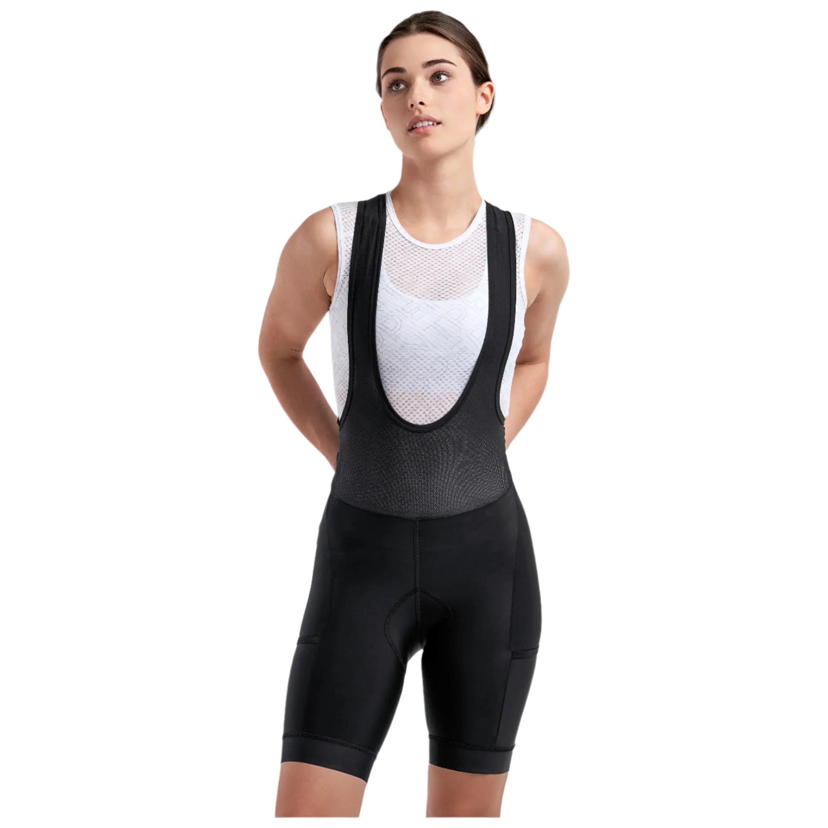 Peppermint W Signature Cargo Bib Cycling Apparel - Womens - Shorts - Bib Shorts Peppermint XSmall Black