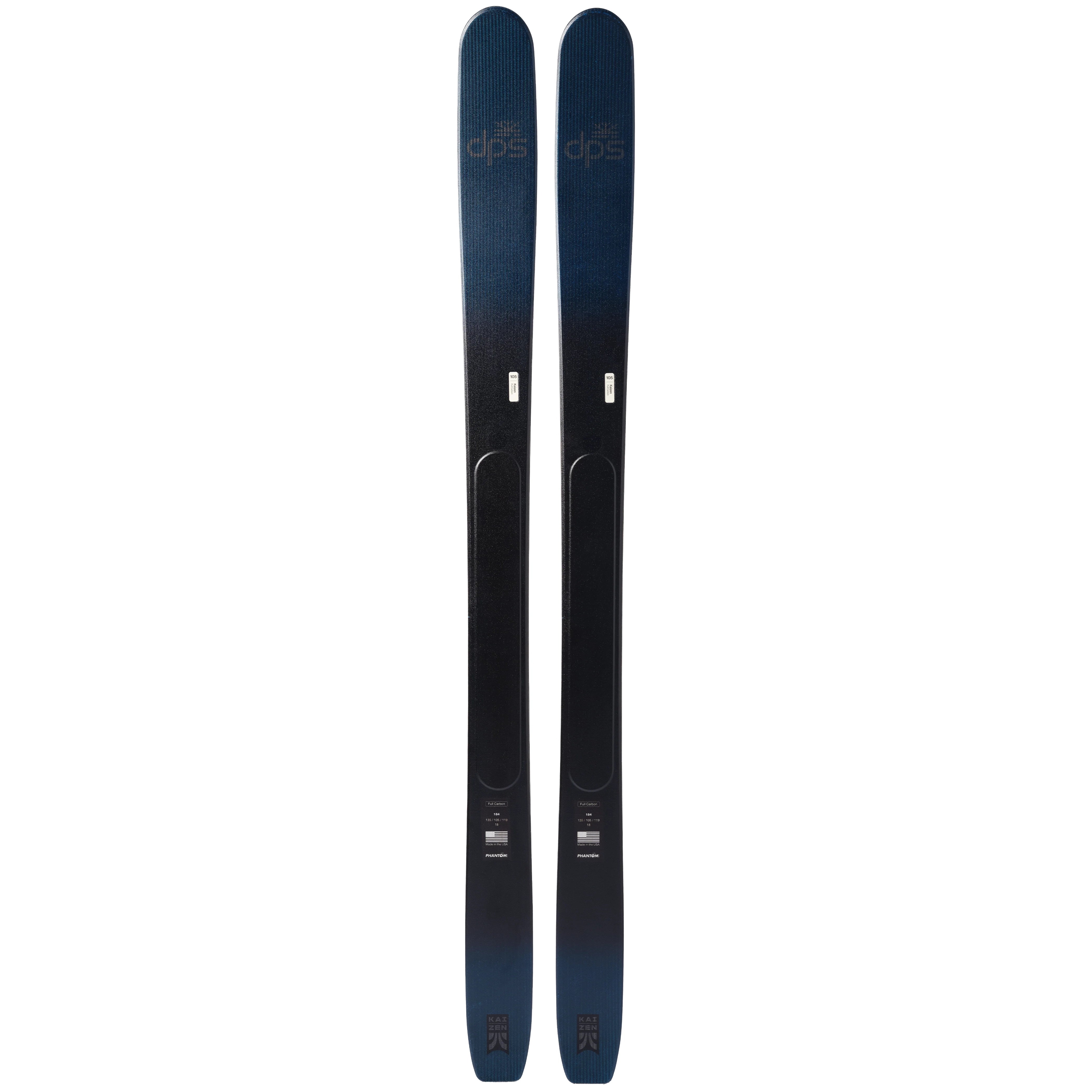 DPS Kaizen 105 Alpine Ski Skis - Alpine Skis - Mens-Unisex DPS 155 Carbon Blue