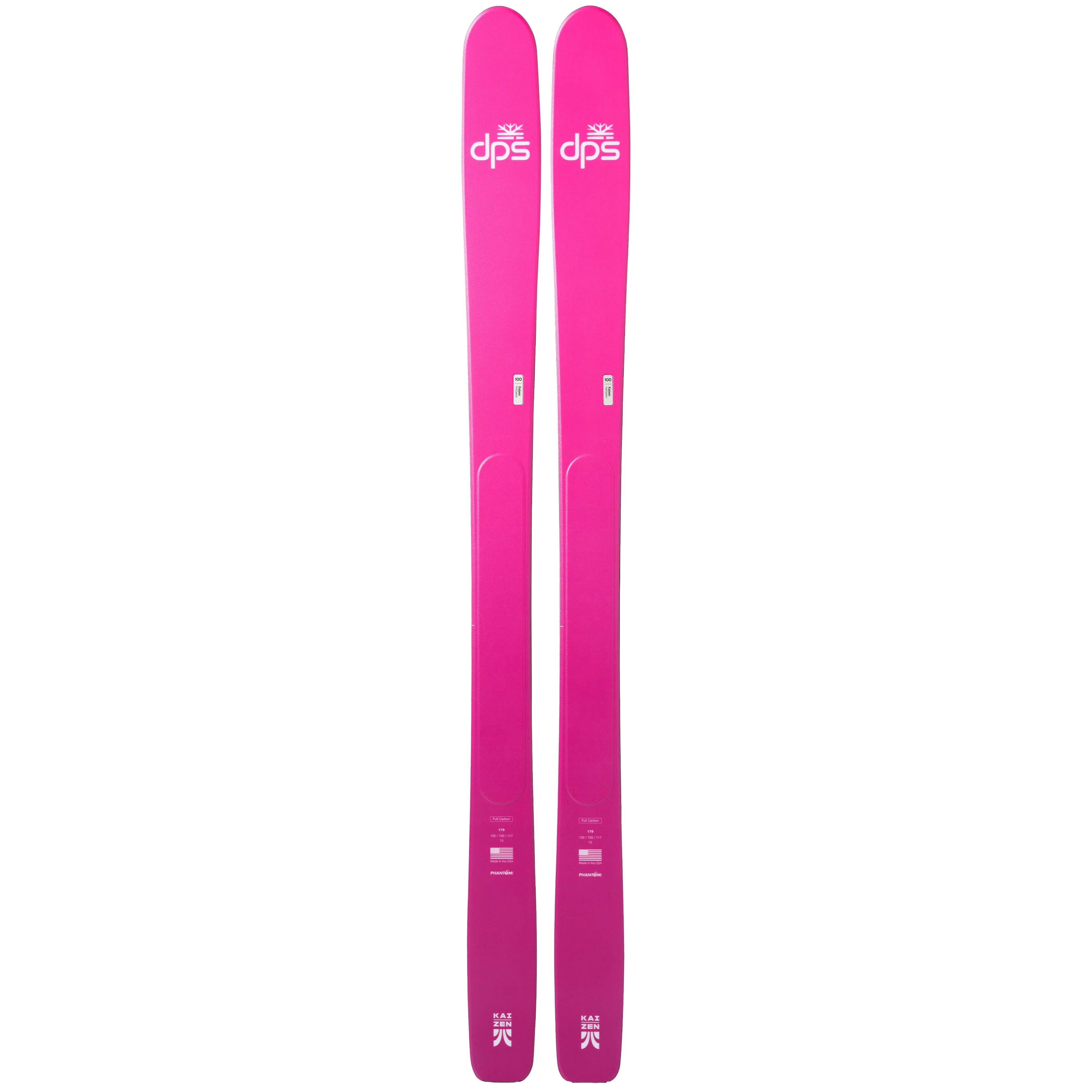 DPS Kaizen 100 Alpine Ski Skis - Alpine Skis - Mens-Unisex DPS 153 Hot Lap Pink