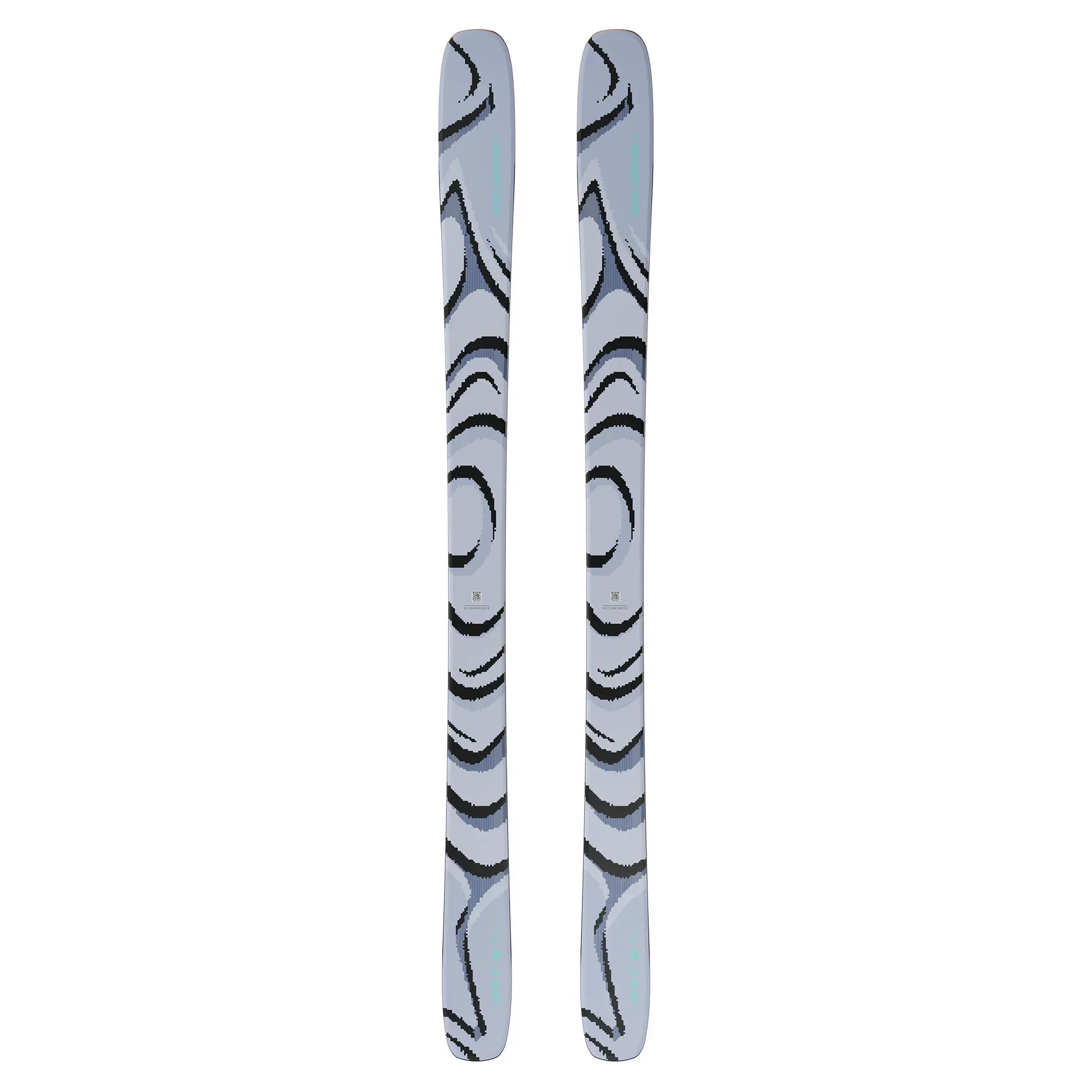 Salomon QST 100 Alpine Ski Skis - Alpine Skis - Mens-Unisex Salomon 156 Cosmic Sky / Dark Grey / Neon Blue