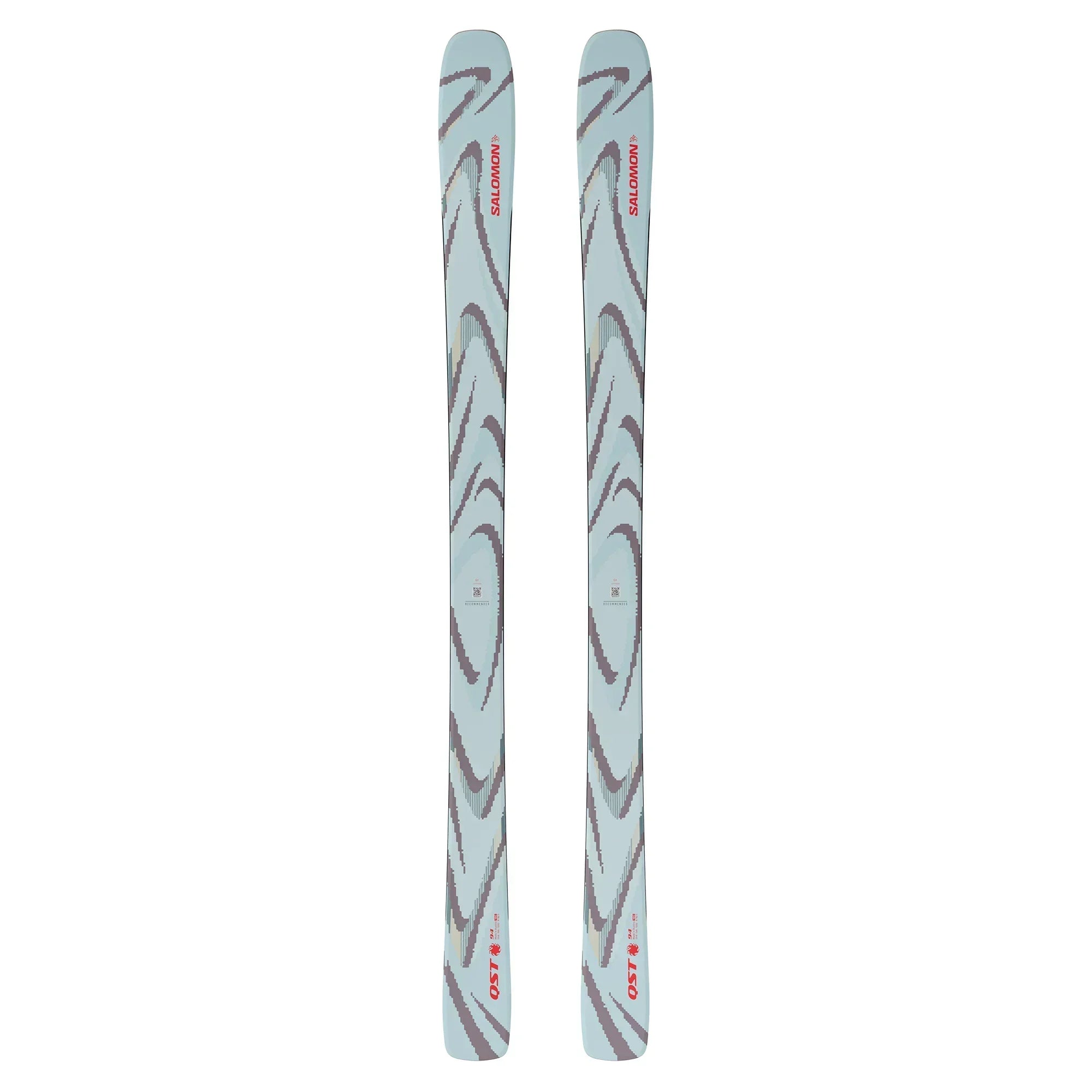 Salomon QST 94 Alpine Ski Skis - Alpine Skis - Mens-Unisex Salomon 156 Iced Aqua / Nirvana / Red