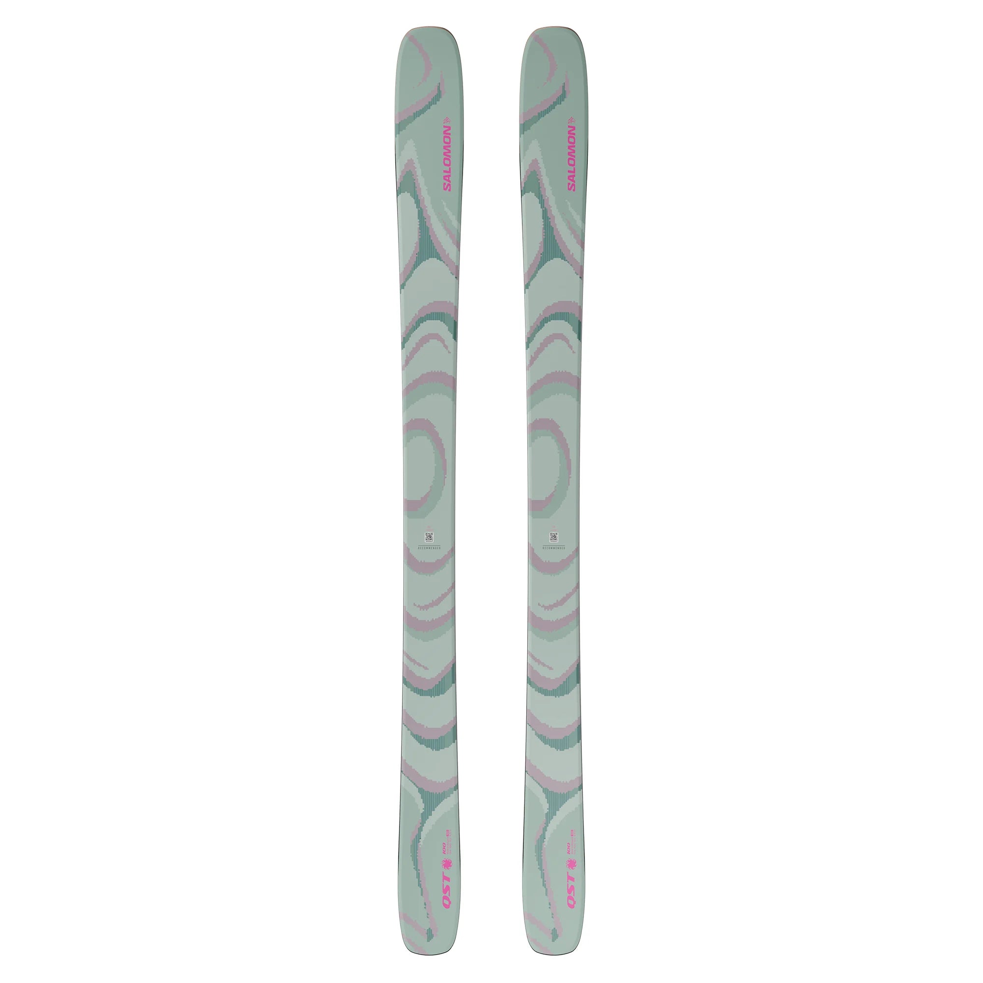 Salomon QST 100 Ski (2025) Skis - Alpine Skis Salomon 156 Iceberg Green / Nirvana / Rhodamine