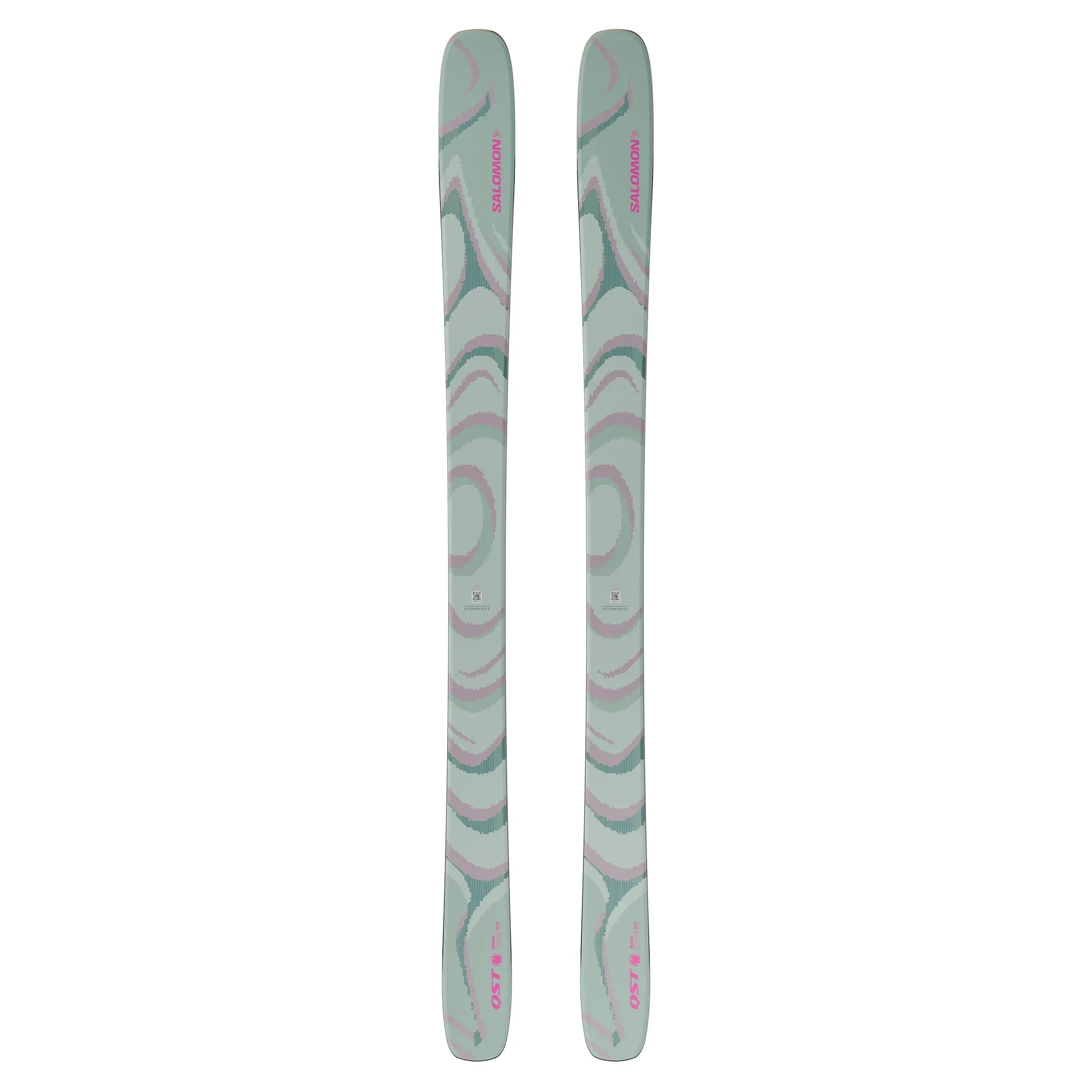 Salomon QST 100 Ski Skis - Alpine Skis Salomon 156 Iceberg Green / Nirvana / Rhodamine