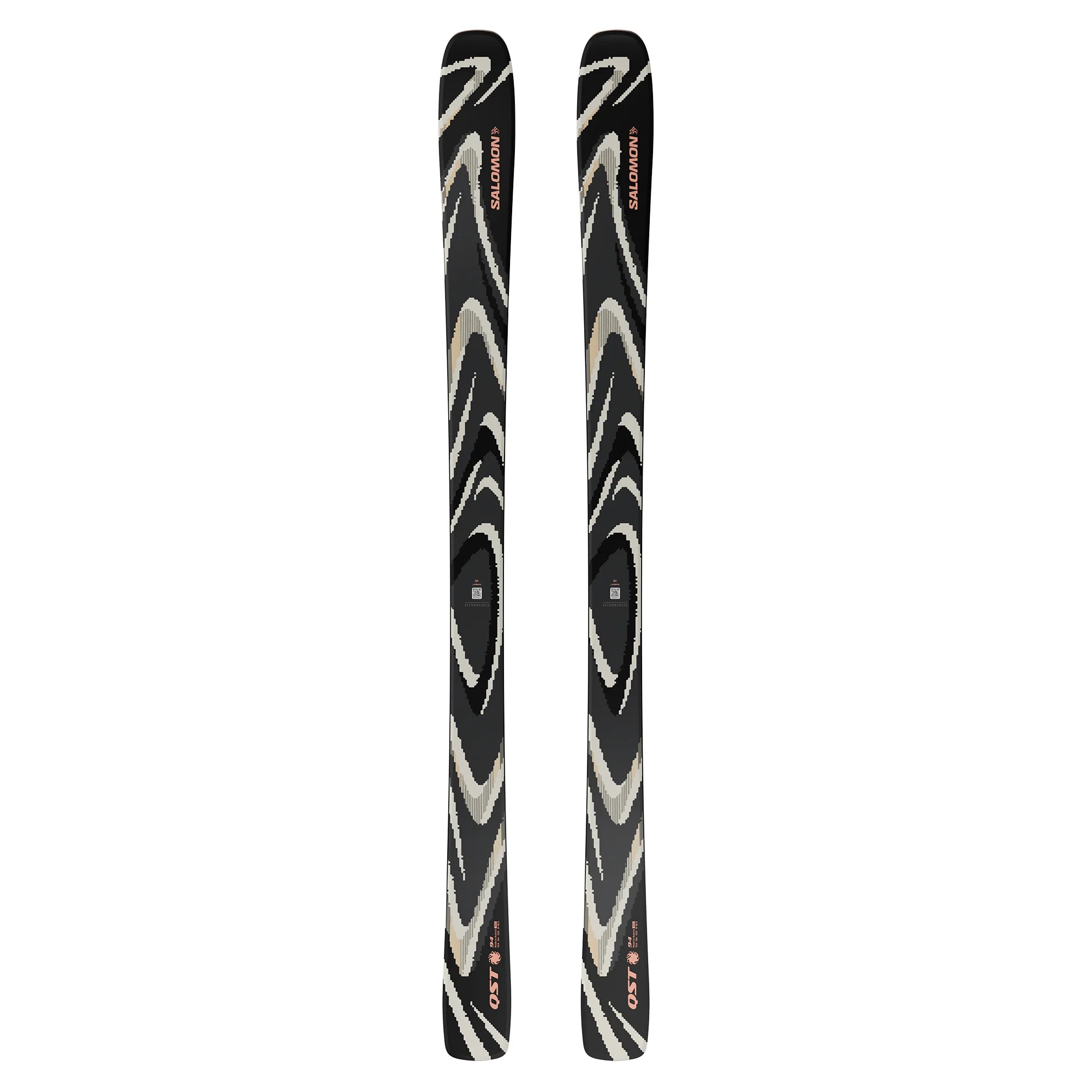 Salomon QST 94 Ski (2025) Skis - Alpine Skis Salomon 156 Black / Almond Milk / Fusion Coral