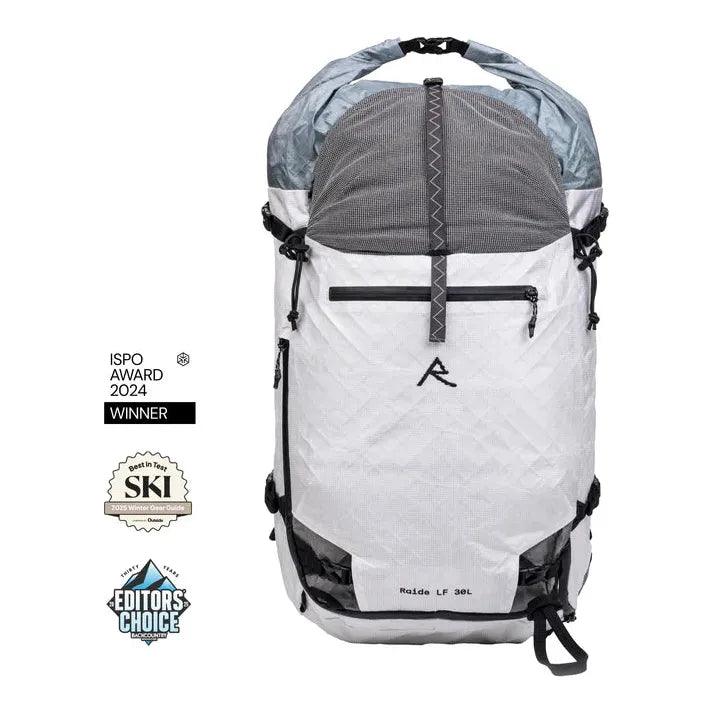 Raide LF 30L Ski Touring Pack Backpacks and Bags - Winter Pack Backcountry Raide Small White