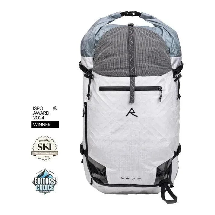 Raide LF 30L Ski Touring Pack Backpacks and Bags - Winter Pack Backcountry Raide Small White