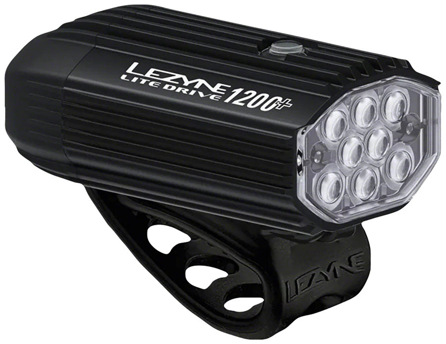 Lezyne Lite Drive 1200+/KTV Drive Pro+ Headlight/Taillight Set - Black - three-quarter