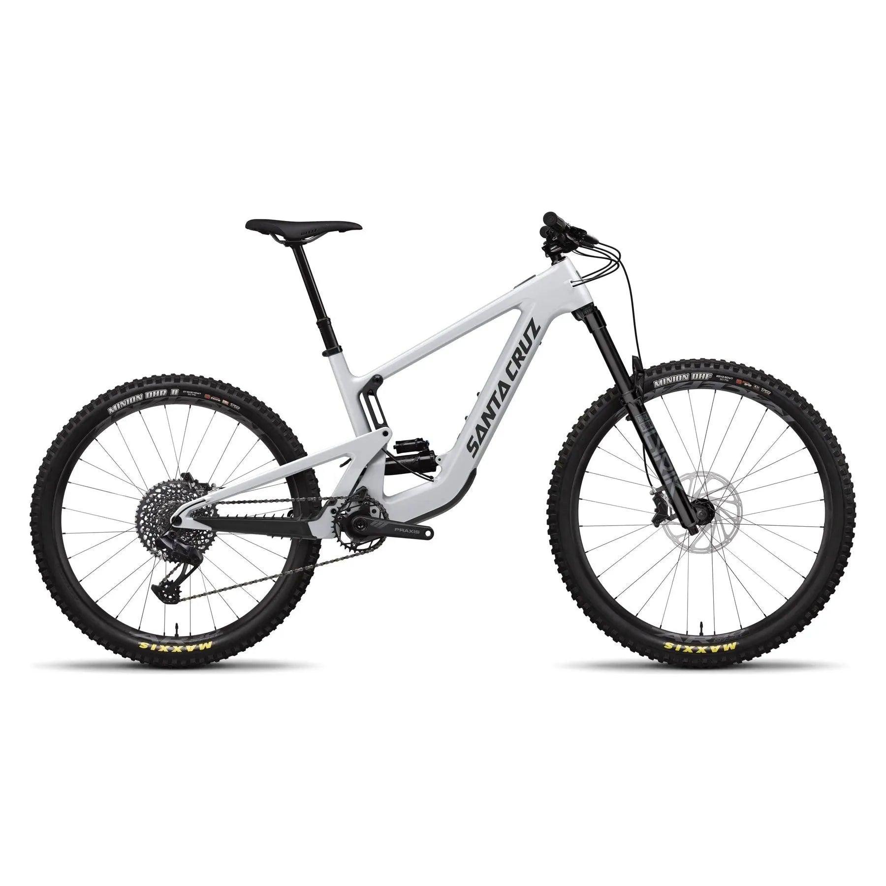 Santa Cruz Heckler SL 1 C MX S-Kit Bicycle - E-Bikes - Mountain Santa Cruz Bicycles Large Matte Silver