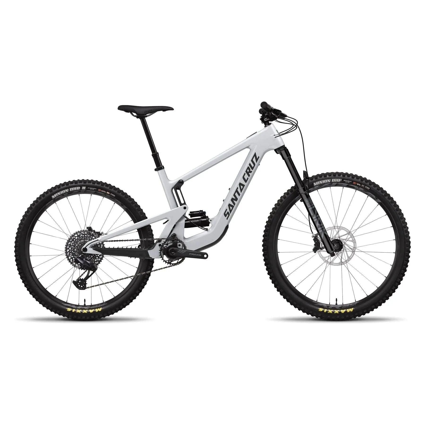 Santa Cruz Heckler SL 1 C MX S-Kit Bicycle - E-Bikes - Mountain - Full Suspension Santa Cruz Bicycles Large Matte Silver