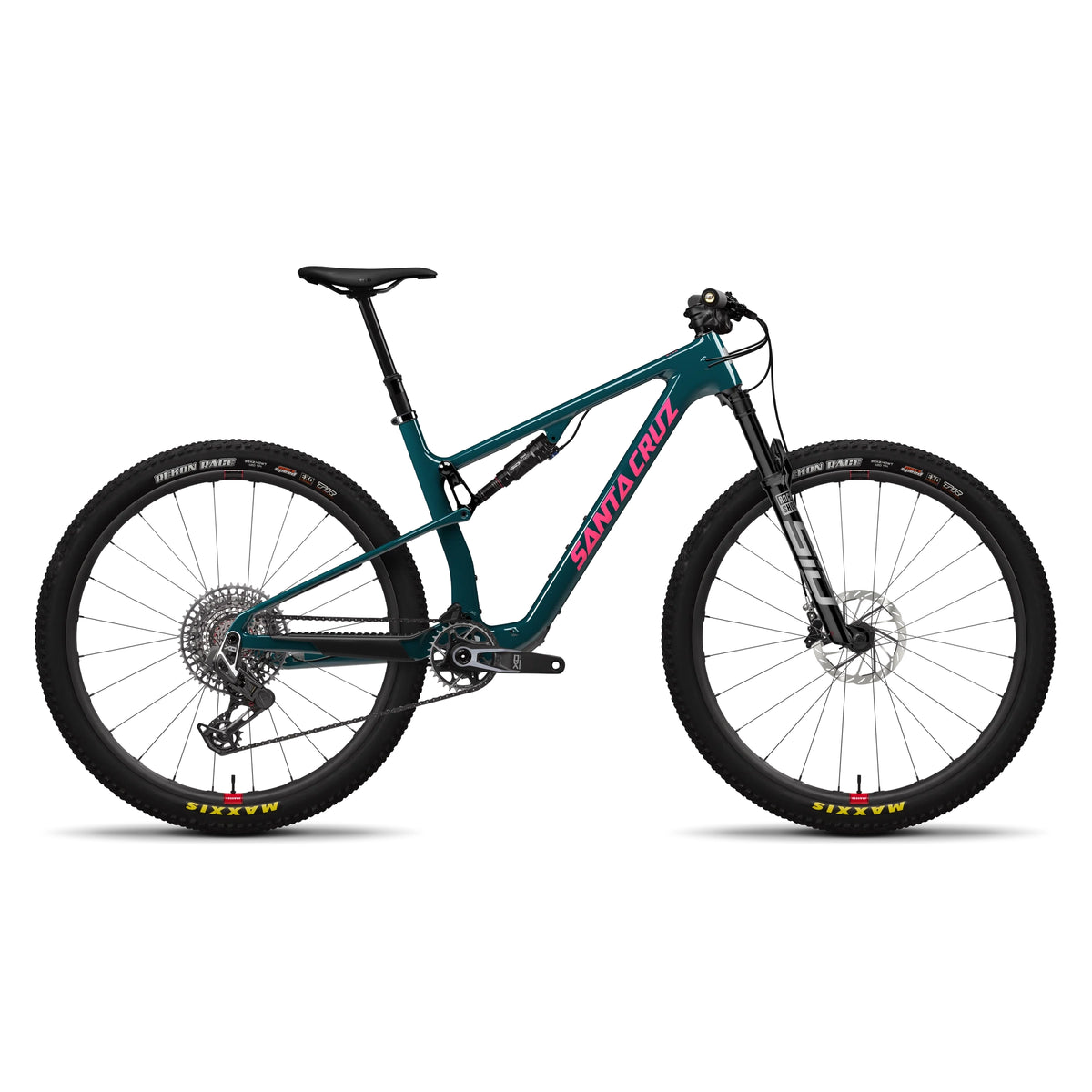 Santa Cruz Blur 4 CC 29 25 X0 AXS-Kit RSV Bicycle - Mountain - XC Santa Cruz Bicycles Small Gloss Dark Teal
