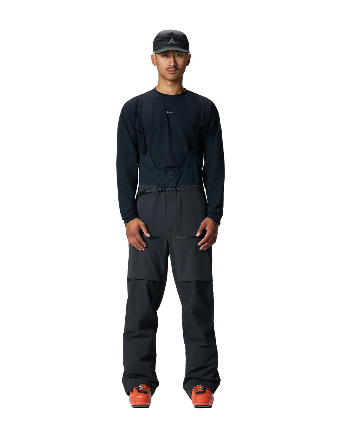 Raide M Men's LF Hybrid Bib Winter Apparel - Winter Apparel Mens Softshell Bottom Raide Large Reg Black