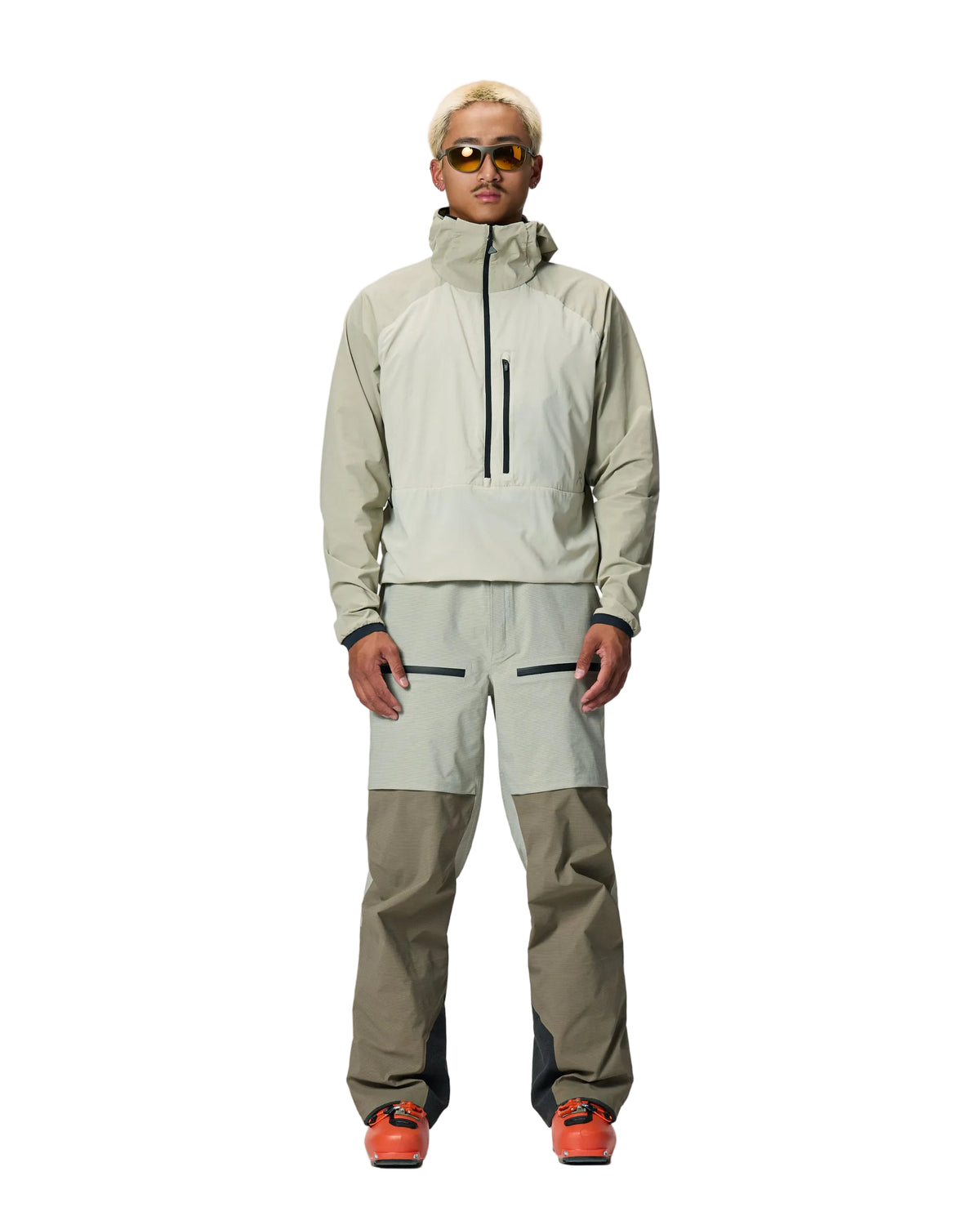Raide Men's LF Hybrid Anorak Winter Apparel - Winter Apparel Mens Insulated Top Raide Large Sand