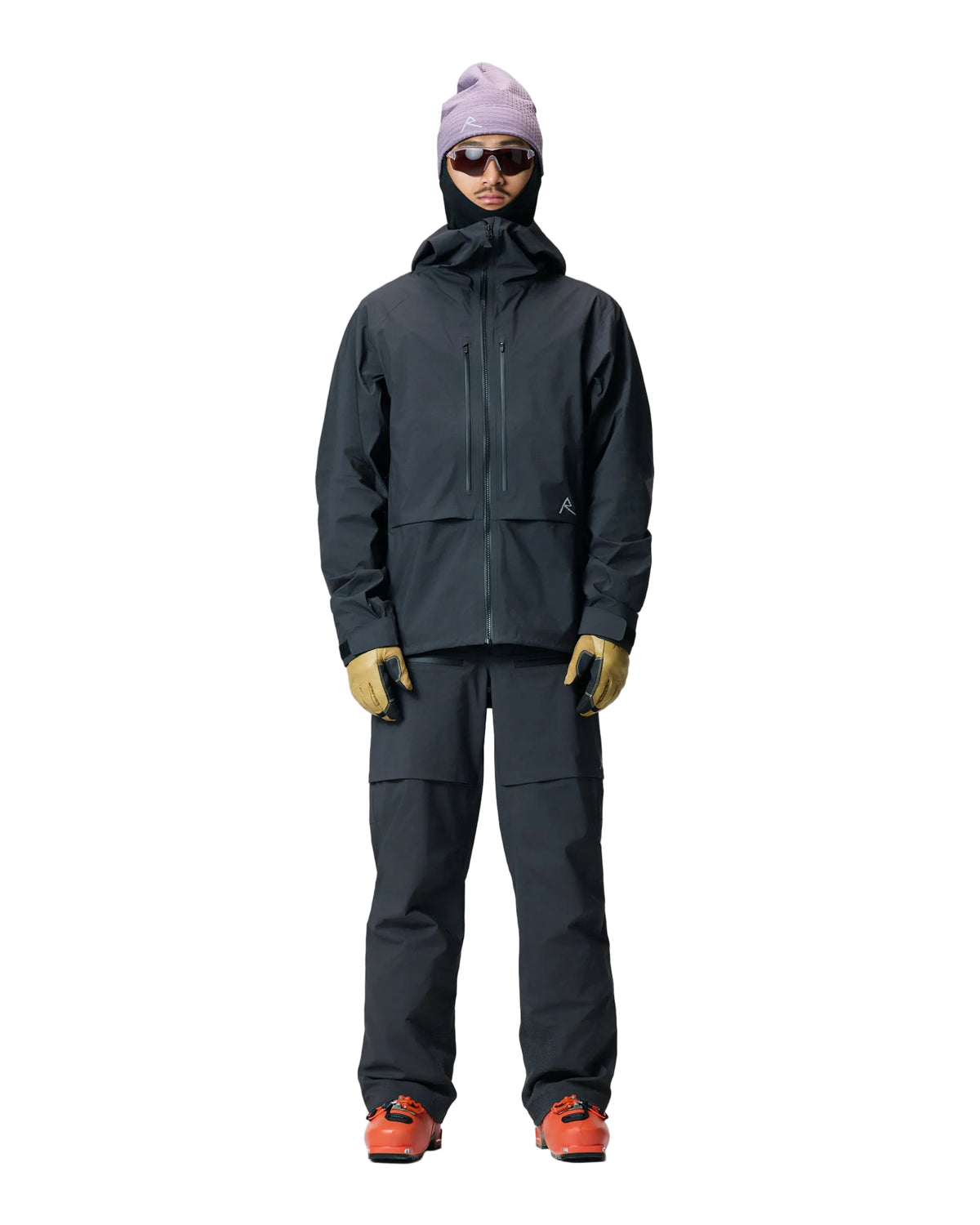Raide Men's LF Hardshell Jacket Winter Apparel - Winter Apparel Mens Hardshell Top Raide Large Black